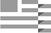 A stack of five horizontal gray rectangles of varying lengths, each aligned left. The top right corner of each rectangle is folded over in black, resembling a page being turned. The background is black.